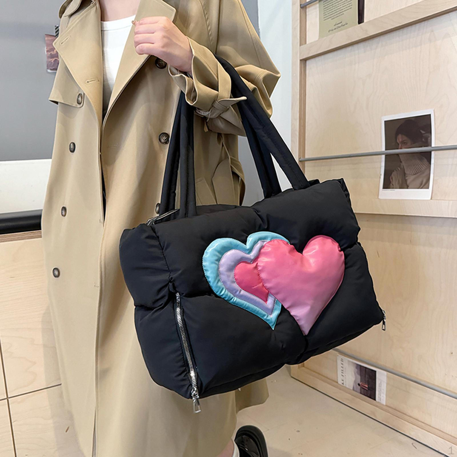 

Женская сумка-тоут пуховик Женская сумочка для зимних поездок на работу, путешествий, улицы, осени чёрный