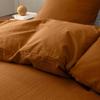 Parure de lit en coton relief 260 x 240 cm Clara caramel