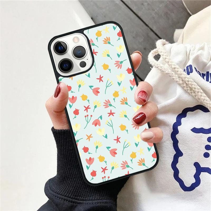 Tulips Flower Spring Phone Case For iPhone 17 Air 15 16 Cover  11 13 14 Pro Max 12 Plus Max Fundas