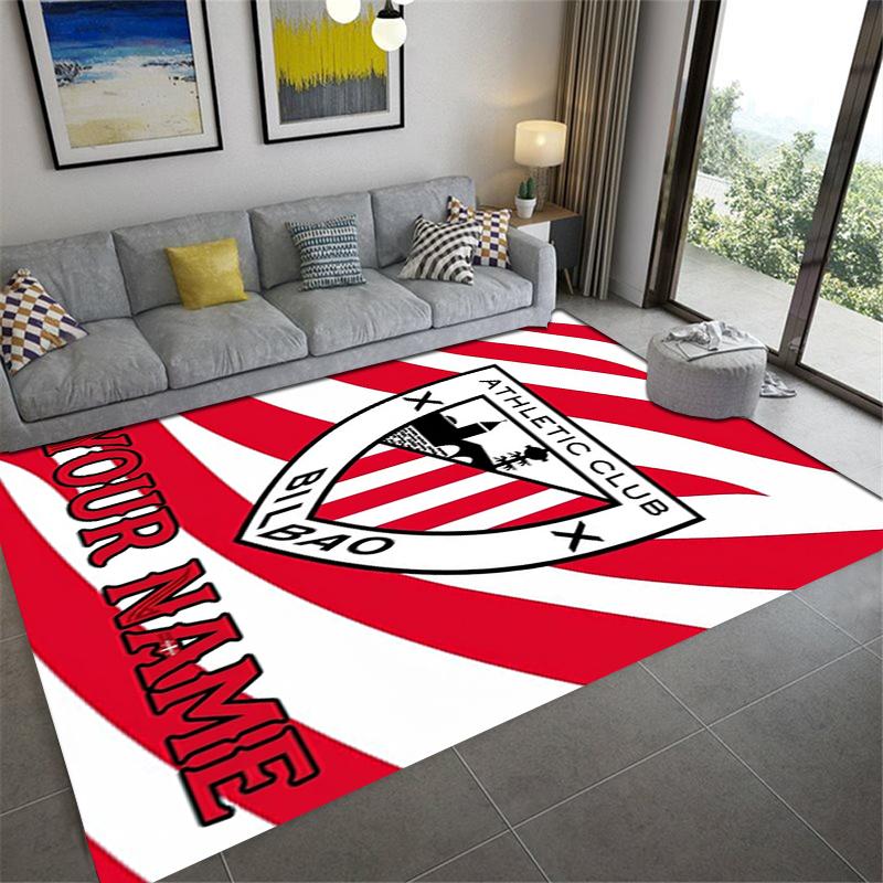 Custom Name Athletic Bilbao Carpet Rug for Living Room Bedroom Home Sofa Decoration,Kids Play Non-slip Floor Mat