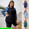 2025 Women's Plus Size Long Sleeve Two-Piece Tankini Swimwear