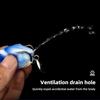 Fishing Lure Artificial Bait with Drainage Holes Realistic Looking Vibrant Color Sharp Hook Frog Fake Lure Bait Fishing Tackle