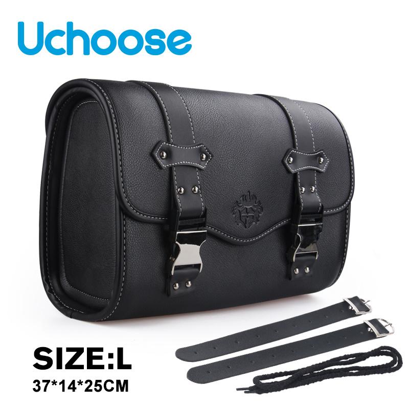 Motorcycle Saddlebag Side Bag Retro PU Motorcycle Tool Bag For ADNOH Rebel 250 500 For Rebel 1100 300 For W400 W650 SR400 XL883L