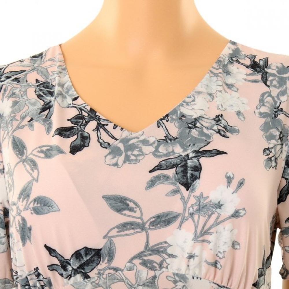 Venus Luxurious Print Orhwa Cup Dress Ogn9337