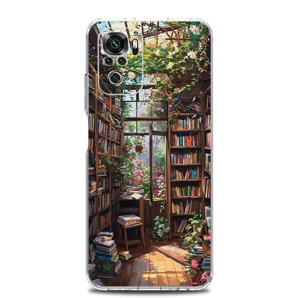 Read Books Illustration Soft Phone Case For Xiaomi Redmi Note 15 14 13 12 4G 10 11 Pro Plus 5G 14C 13C 12C 10C 9A Cover