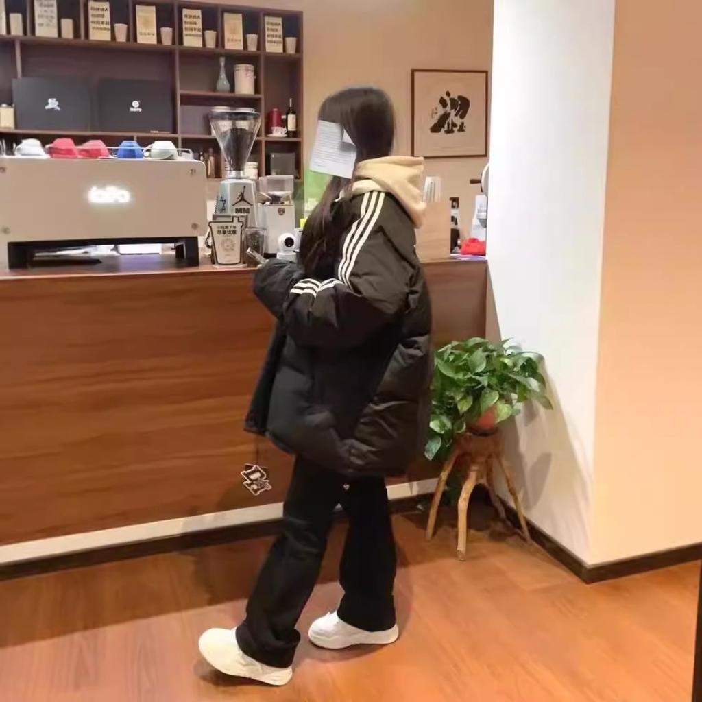 2025 cotton jacket padded clothes women's winter new couple student padded jacket loose thickened bread jacket
