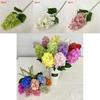 Soft Silicone Hydrangea Fake Flower For Home Decor Wedding Arrangement Photography Prop