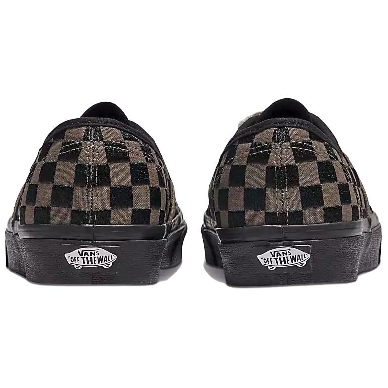 Vans Authentic Embroidered Checkerboard - Black Unisex Sneakers VN0009PVCJK