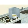 Toyo Aluminum Tempura Guard, 5 pieces, 34.5cm x 84cm, Silver, Simply place on range panel to protect from oil splatters