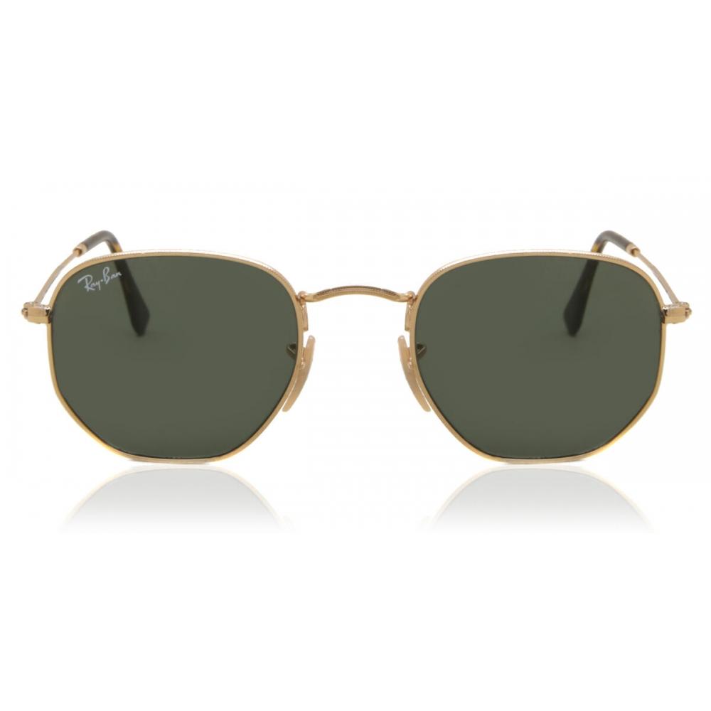 Ray Ban Rb3548n Hexagonal Metal Flat Lenses 001 Unisex Sunglasses