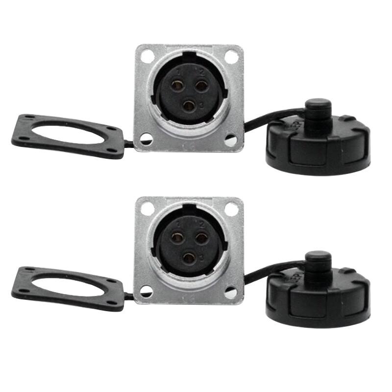 ROSIGHT WS20 3-Pin Square Flange Aviation Connector