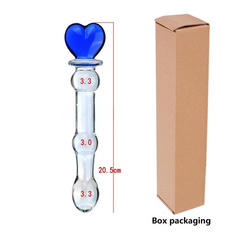 Glass Crystal Dildo Anal Plug Lesbian Sex Toy Vaginal Clitoral Stimulation Stick Smooth Sex Product For Female Masturbation