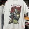 Vintage 1993 Spawn T-Shirt Seltenes Design Weißer Nachdruck Kh14574 Vintage Weich Leicht Herren Grafik Bequem