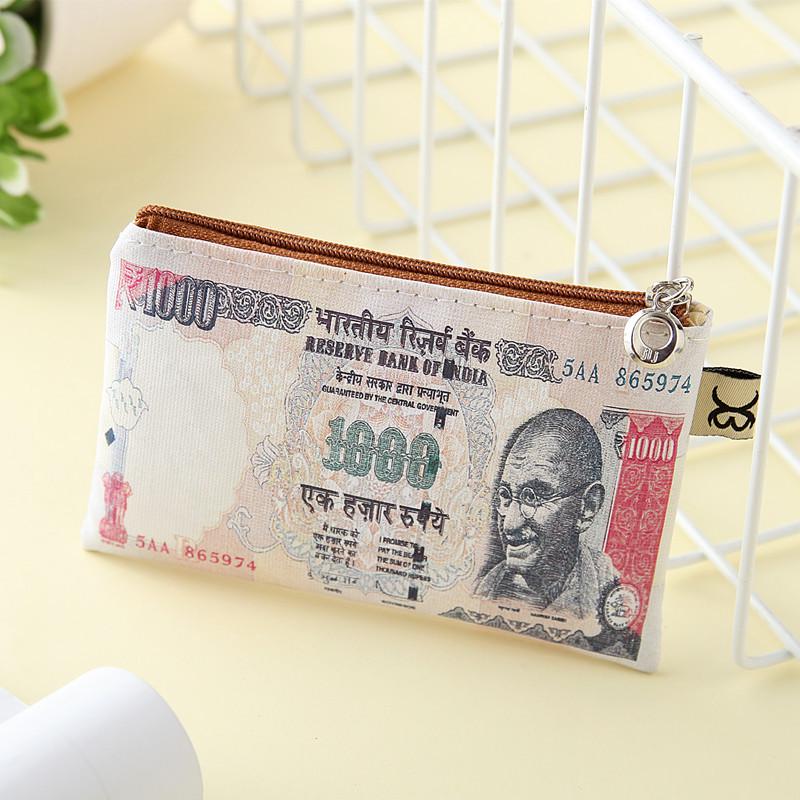 Canvas Coin Purse & Card Holder: Red Envelope & Data Cable Storage Bag - Creative Gift Idea