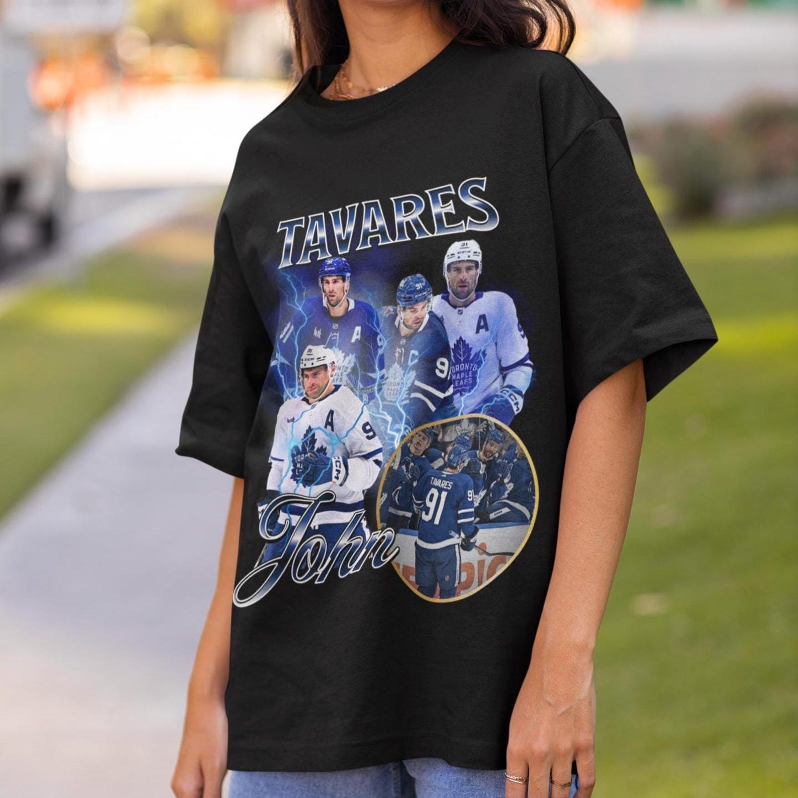 John Tavares Shirt Vintage 90s Toronto Maple Leafs NHL Hockey Design Retro Bootleg Gift Classic Graphic Tee Unisex T-Shirt Limited Edition S