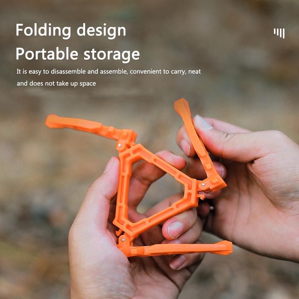 Nylon Fuels Can Stabilizer 3 Gears Adjustable Universal Cartridge Canister Tripod Foldable Accessories Outdoor Camping Equipment