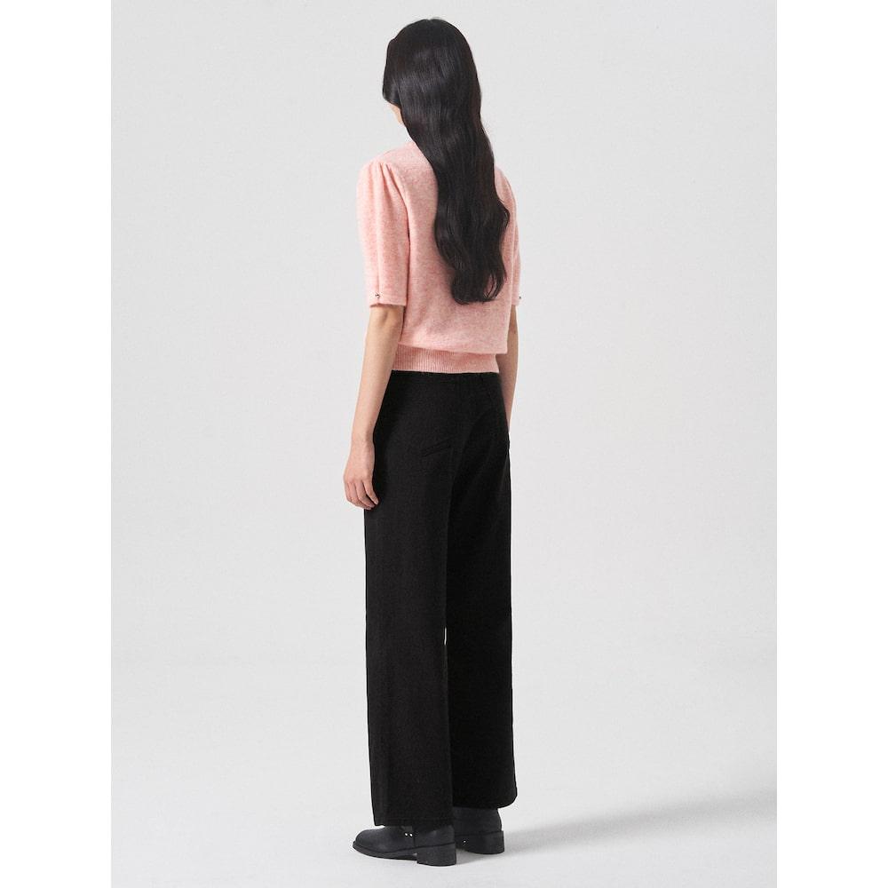 8SECONDS Hairy Short Sleeve Round Neck Pullover Light Pink