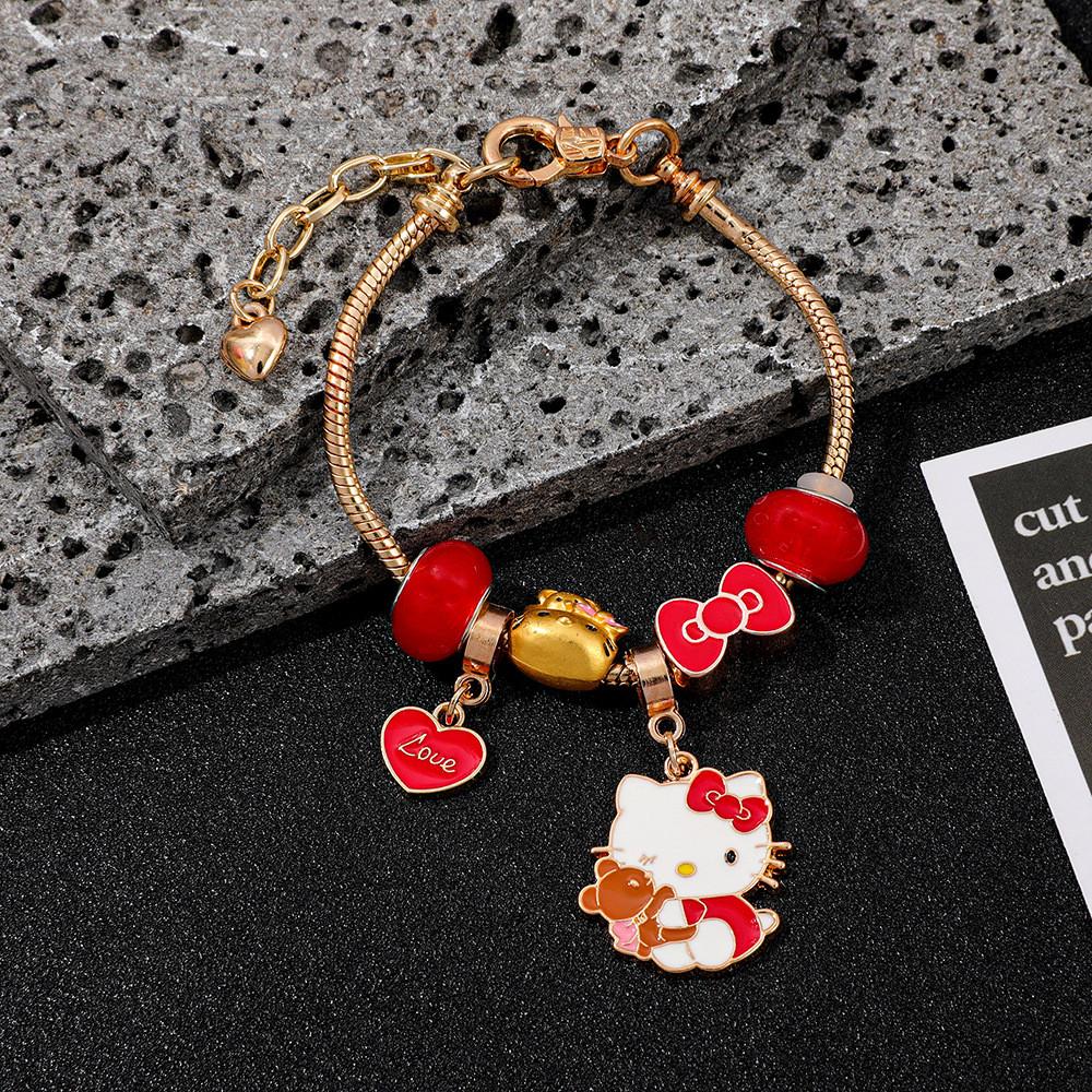 Gioiello per Mano Hello Kitty con Galvanica in Lega di Zinco per Donne e Uomini Regalo