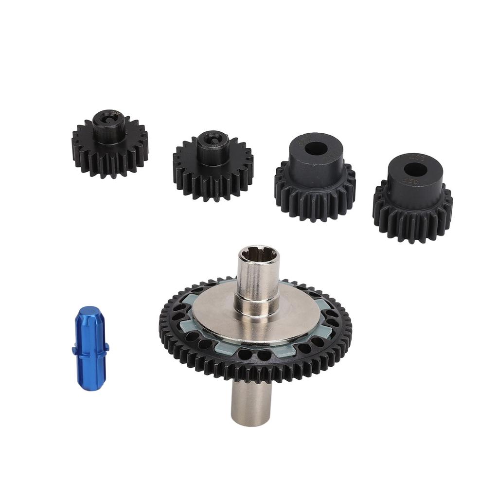 57T 0.8mod Slipper Gear Set Hardened Steel 20T 21T RC Motor Gear with Output Shaft for ARRMA 110
