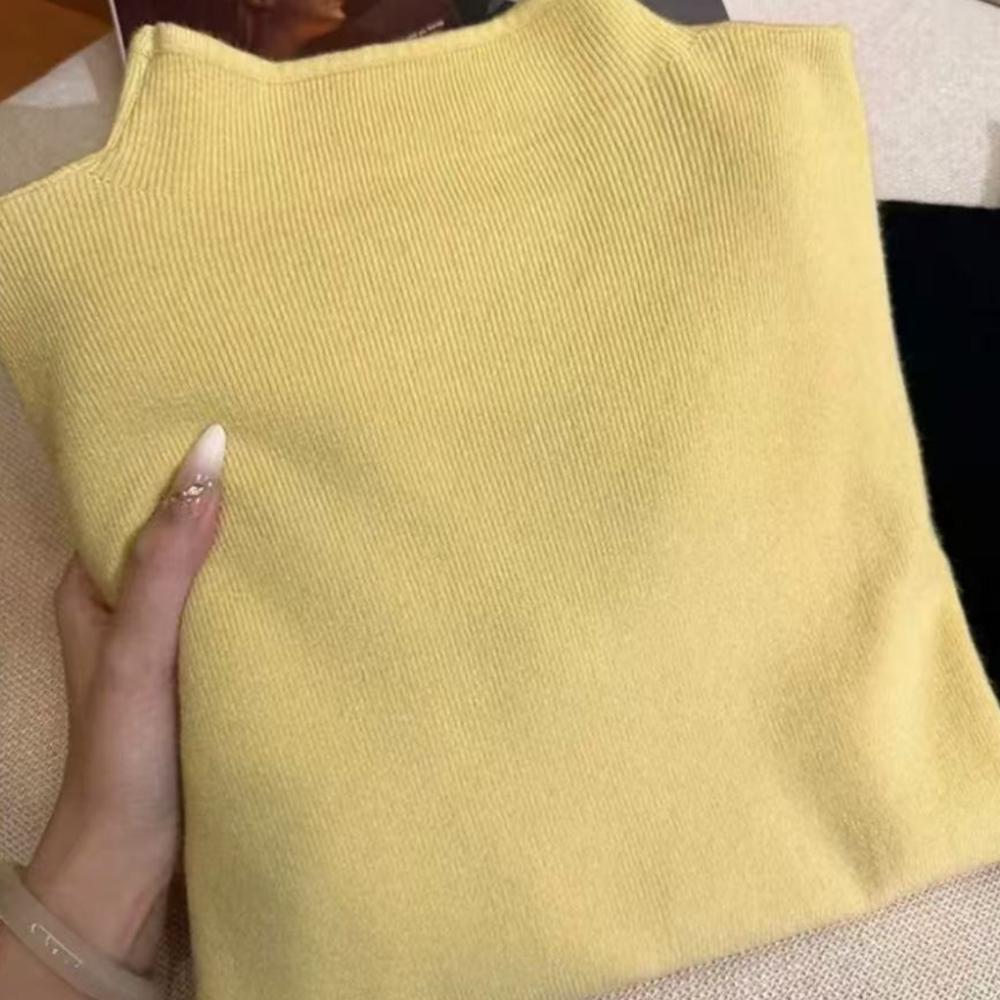 Der neue Herbststil von hochwertigem, stilvollem, rundhalsigem, weichem und langärmligem Strickpullover ist ein leicht fülliger und schlankmachender Pullover für Damen.