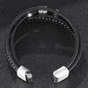 New Fashion Men Multilayer Braided Leather Bracelets Stainless Steel Hand Charm Rope Bracelets For Male Bracelets Gift