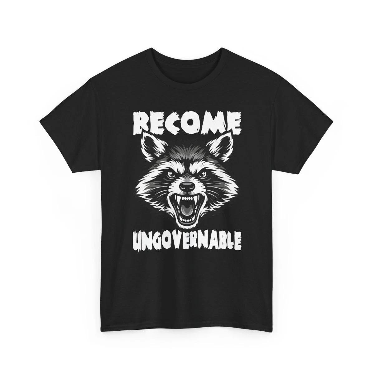 Angry Raccoon Become Ungovernable Trash Panda Meme Vintage Funny Gift T-Shirt XXL