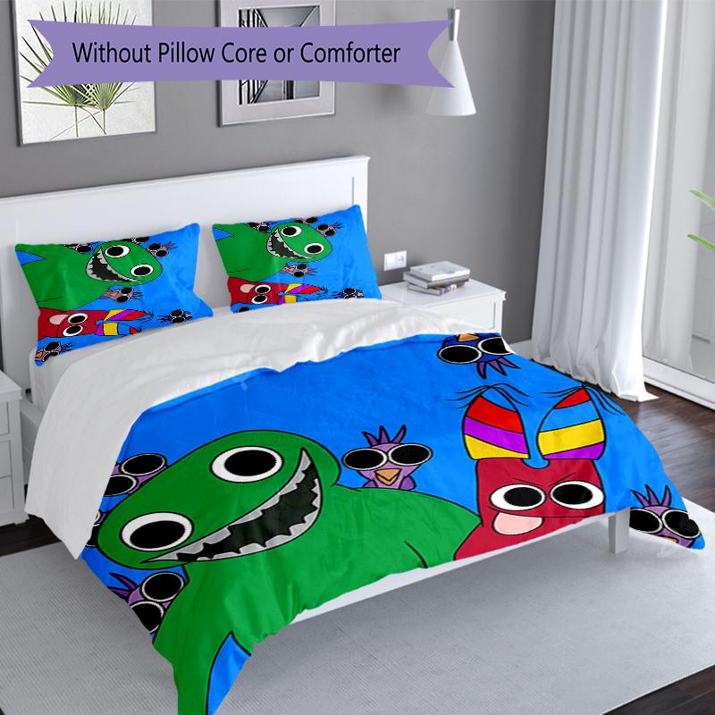 3pcs Garten of Banban Duvet Cover Set, Includes 1 Duvet Cover and 2 Pillowcases,Skin-Friendly&Comfortable Fabric,Suitable Bedding Sets