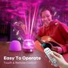 Luminorthe Cube Lamp, 9 Colors Northern Lights Projector, Ocean Wave Projector with Remote Control, Night Light with Bluetooth Speaker for Bedroom