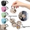 Keychain Pill Box Waterproof Compact Mini Holder Lightweight 3D Printed Container with Key Ring Small Pill Organizer Case