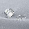 Fashion Hollow Matching Rings Set for Teen Girls Mens Engagement Adjustable Open Punk Jewelry