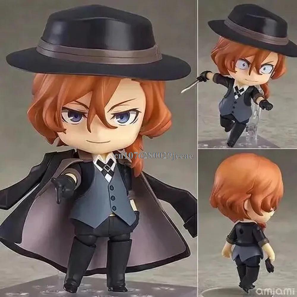 10CM Figure Ryunosuke Akutagawa 1191 Chuya Nakahara PVC Action Figure Q Version 657 676 Bungo Stray Dogs Model Cute Toys For Kid