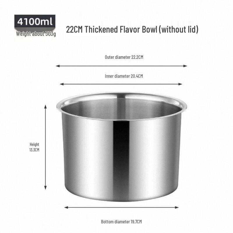 

ZISIZ Stainless Steel Oil Pot with Lid