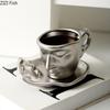 Tazza Bacio sul Viso Tazza in Ceramica Creativa Tazza Acqua Coppia Tazza Caffè Tè Pomeridiano Set Tazze Set Bere Ufficio Casa Regalo Amico
