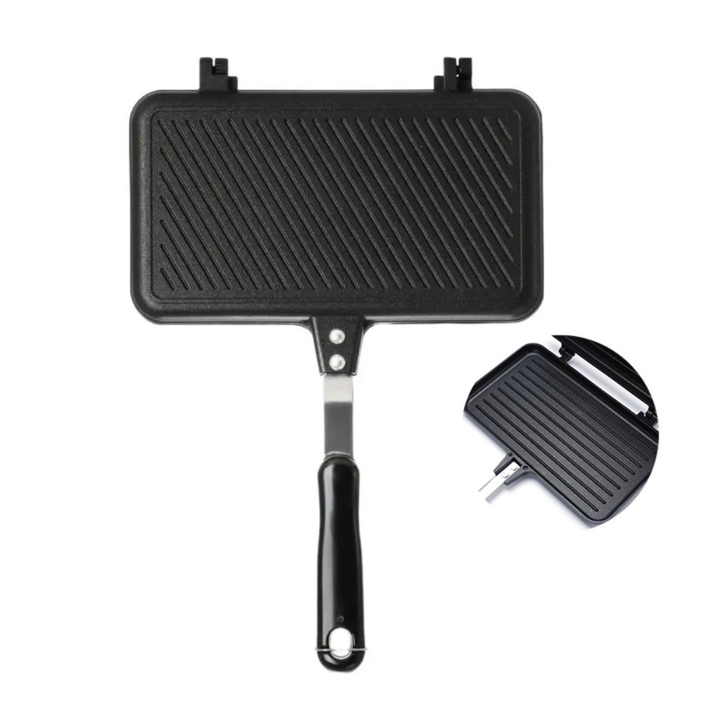 Heat-resistant Breakfast Sandwich Baking Pan Double-Sided Sandwich Maker Toast Frying Pan  Bread
