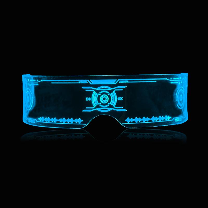 

Cyberpunk LED Glowing Glasses for Music Festivals & Nightclubs OPP Bag