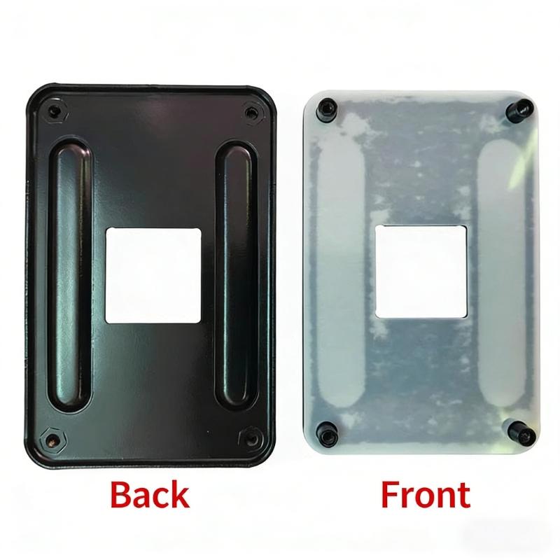 High Performances Metal Backplate Supporting AM4 B350 A320 B550M Boards for Optimal Thermals Management