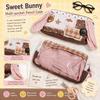 Handmade Rabbit Ears Pencil Pouch Large Capacity Cute Pen Storage Case  School Student