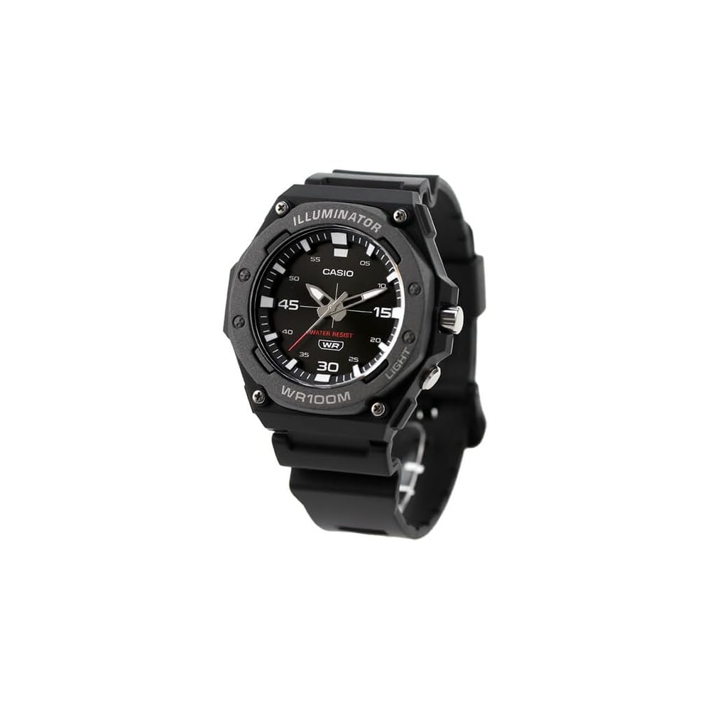 Casio Standard Chipkashi Quartz Men s Watch MW-620H-1AV Water Resistant Black Strap Analog Design