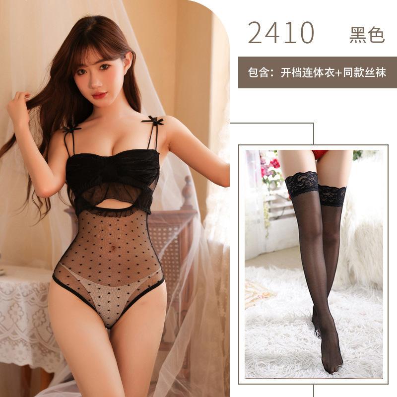 Sex Sexy Underwear Suspenders Hollow One-piece Tights Sex Clothes Uniform Women's Mesh Perspective