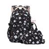 New Kitten Pattern Junior High School School Bag Girl Two Piece Set Elementary School Middle School Students Backpack Large Capacity