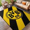 Kober s potiskem Borussia Dortmund, Omyvatelný podlahový koberec, Do předsíně, Koleje, Prádelny, Kanceláře, Pracovny, Bytový dekor, Dárek k narozeninám, Vánocům