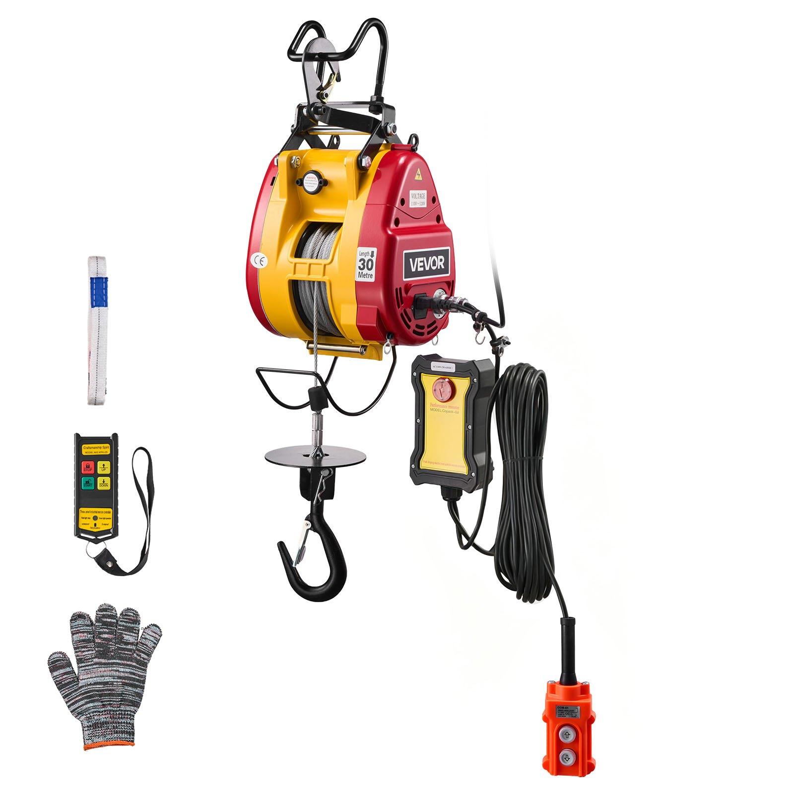 VEVOR 2-in-1 Electric Hoist Winch, 300