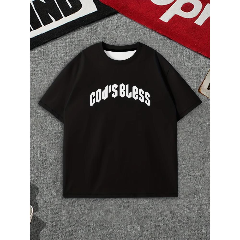 Stylish Loose Men's Printed Cotton Short Sleeves Comfortable T-Shirts Men’s