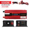 1000W/3000W/4000W/6000W High Power Universal USB Car Inverter 12v24v To 220V Household Power Converter Portable Sine Wave Inverter