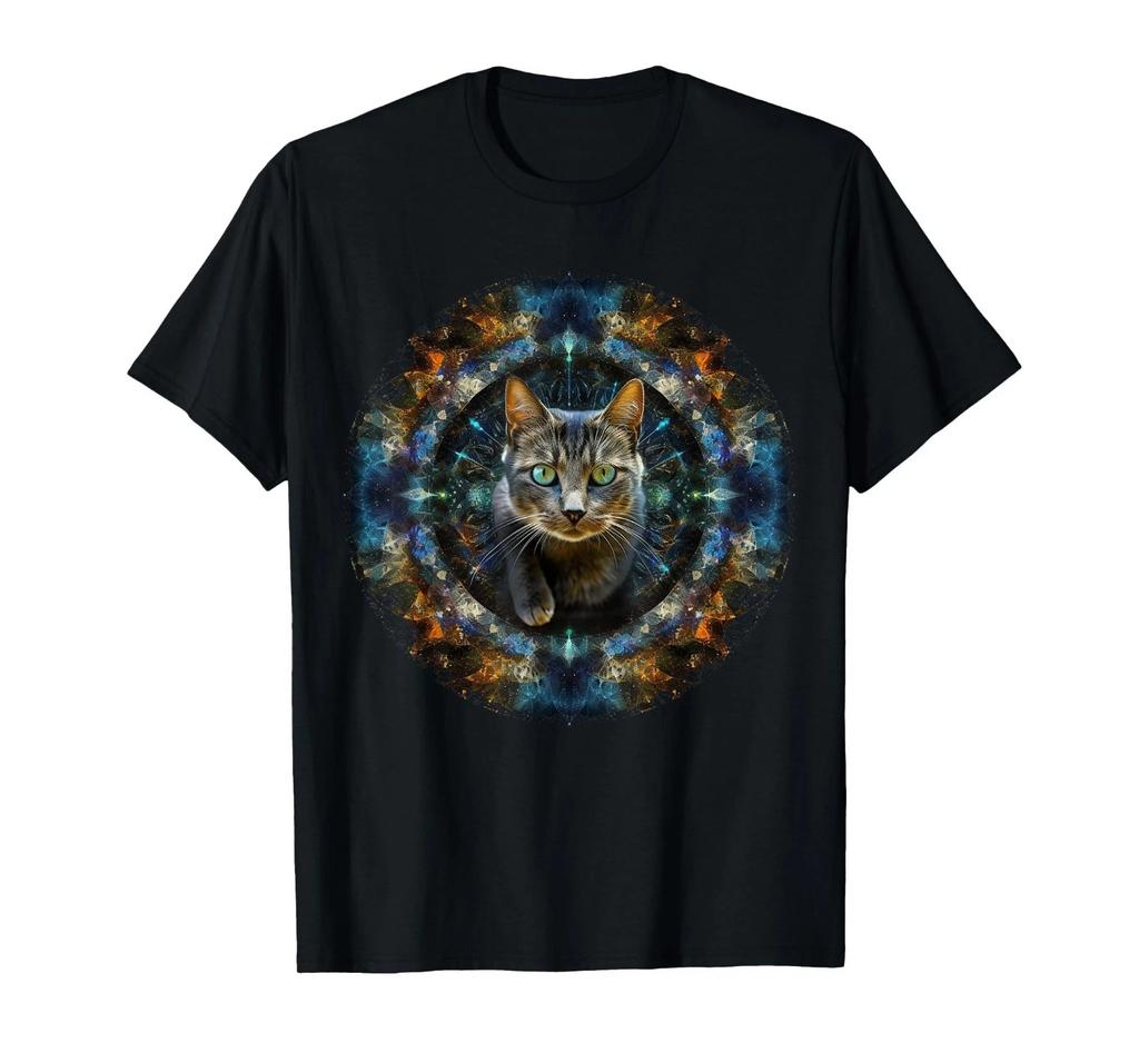 Cat Artwork Fantasy - Cat Motif Animal Cat T-Shirt for Men Women