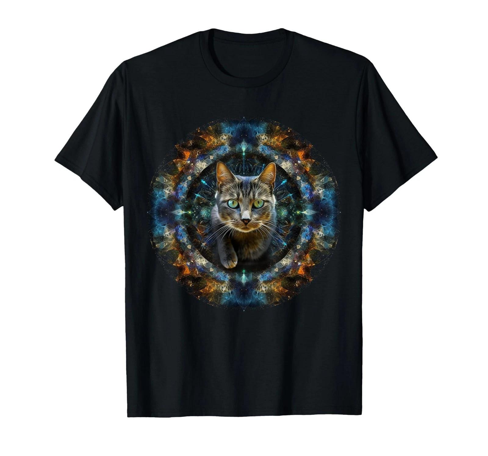 

Cat Artwork Fantasy - Cat Motif Animal Cat T-Shirt for Men Women 4XL