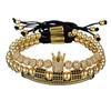 European and American Internet celebrity style retro bracelet set Bohemian style multi-layer simple diamond-encrusted leather bracelet combination set