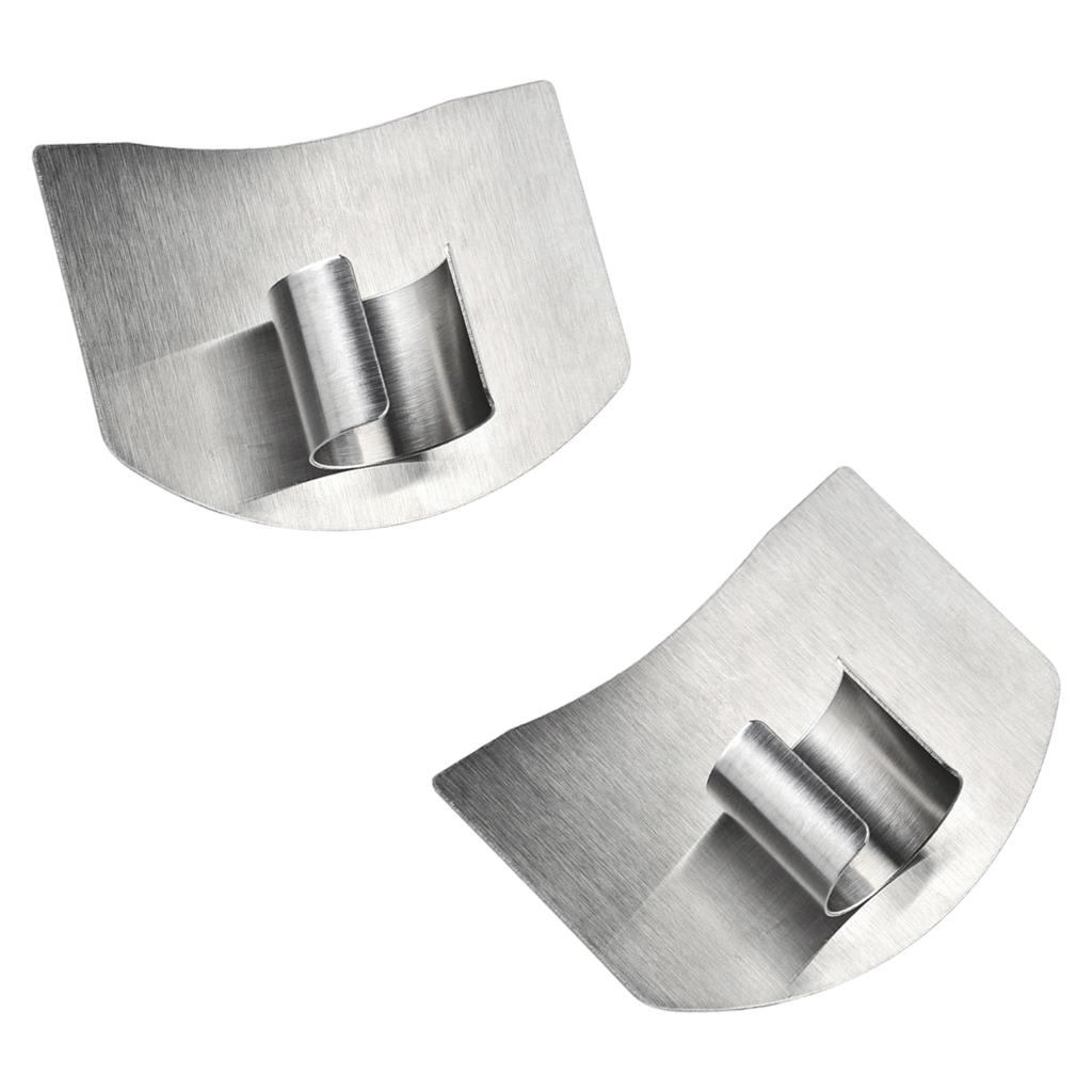 Portable Steel Finger Guard Kitchen Tool For Safe Cutting Comfortable Design Suitable Beginners Professional Use