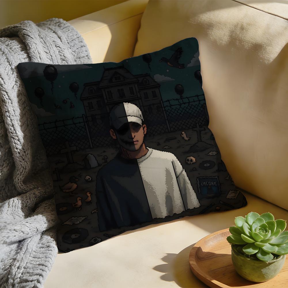 Cushion Cover Washed Linen Soft Breathable Decorative Case for Sofa Home Pillow Cover NF NNathan John FFeuerstein Rapper