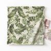 Ins Internet celebrity tropical leaf print long towel cotton and linen texture scarf travel vacation sunshade sunscreen large shawl